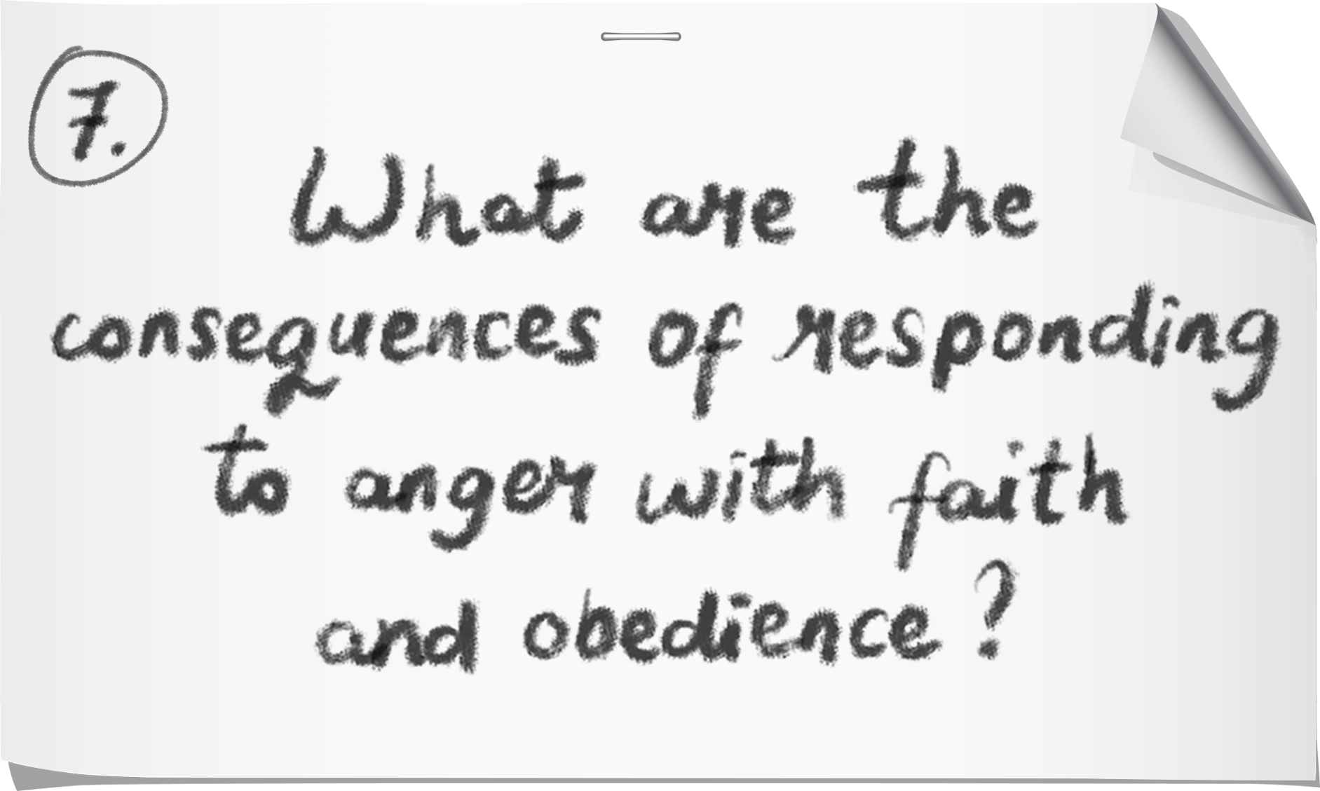 What are the consequences of responding to anger with faith and obedience?