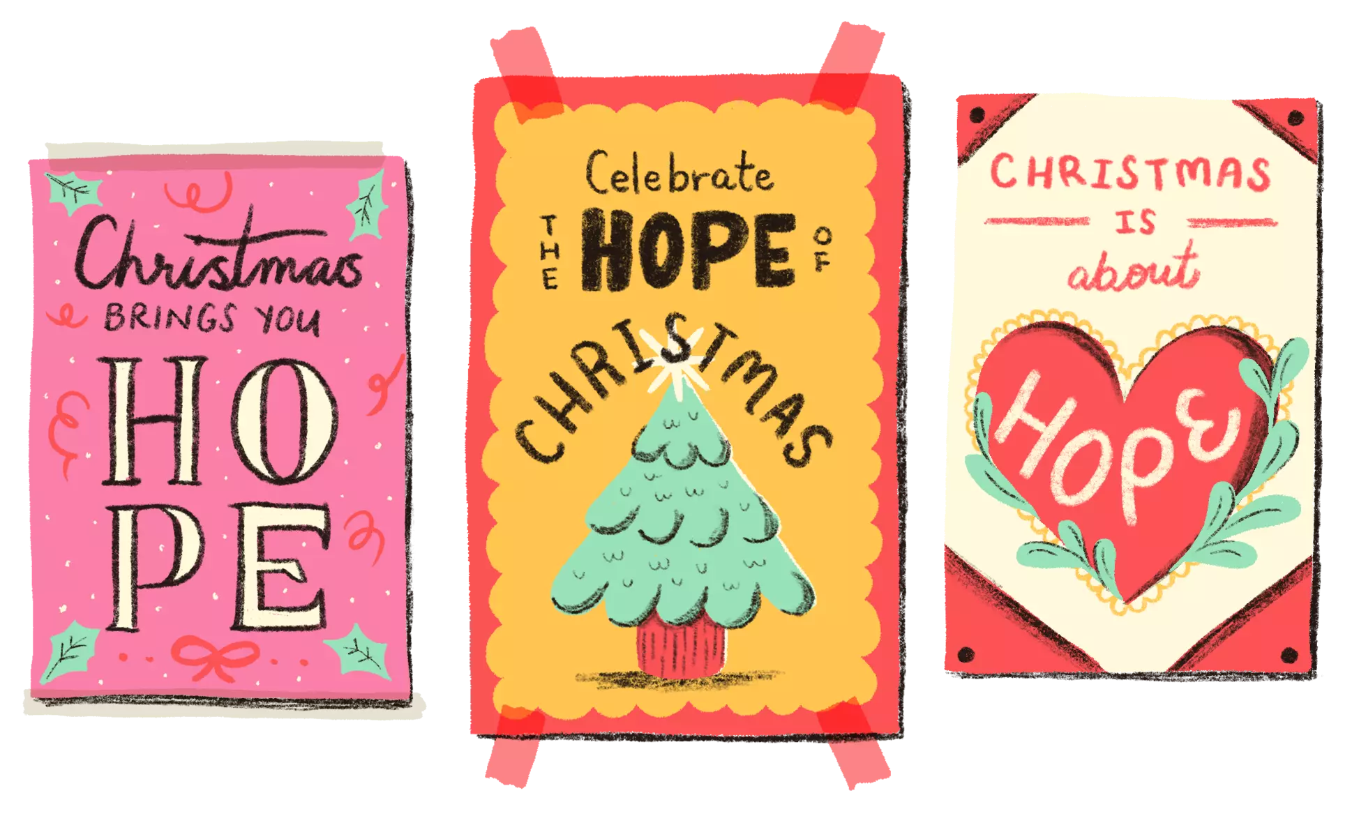 Christmas is about hope! Celebrate the hope of Christmas! Christmas brings you hope!