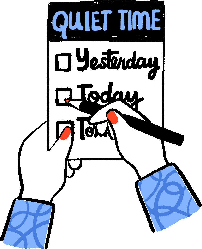 Quiet time checklist image